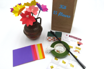 kit fleurs origami printanières