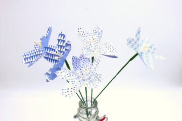 bouquet fleurs en origami