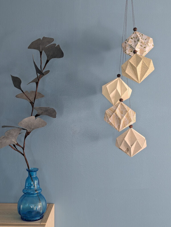 Grappe de pampilles en origami